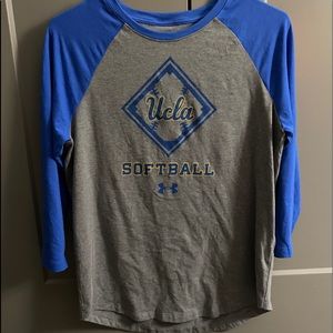 UCLA softball half sleeve